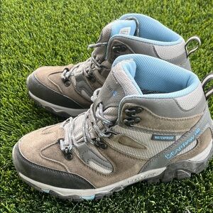 BearPaw Gray and Blue Hiking Boots